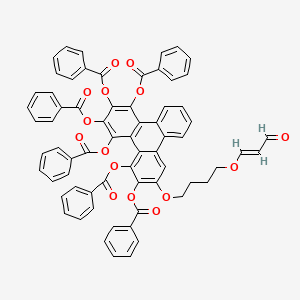 Benzoicacid[(oxopropenyl)oxybutoxy]-triphenylenehexayl ester