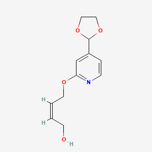 (Z)-4-((4-(1,3-Dioxolan-2-yl)pyridin-2-yl)oxy)but-2-en-1-ol