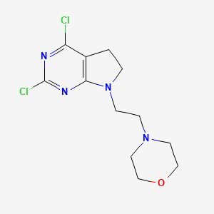 4-(2-(2,4-Dichloro-5H-pyrrolo[2,3-d]pyrimidin-7(6H)-yl)ethyl)morpholine