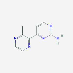 4-(3-Methylpyrazin-2-yl)pyrimidin-2-amine