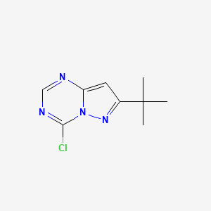 molecular formula C9H11ClN4 B13102839 7-(tert-Butyl)-4-chloropyrazolo[1,5-a][1,3,5]triazine CAS No. 1363405-31-5