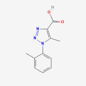 molecular formula C11H11N3O2 B1310284 5-Methyl-1-o-tolyl-1H-[1,2,3]triazole-4-carboxylic acid CAS No. 103989-34-0