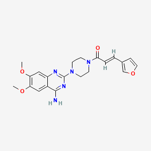 2-(4-(3-(Furan-3-yl)-acryloyl)piperazin-1-yl)-4-amino-6,7-dimethoxyquinazoline