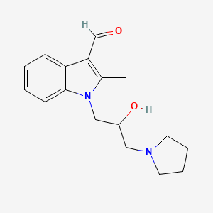 molecular formula C17H22N2O2 B1310307 1-(2-Hydroxy-3-pyrrolidin-1-yl-propyl)-2-methyl-1H-indole-3-carbaldehyde CAS No. 883543-75-7