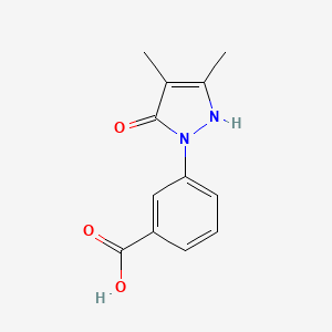 molecular formula C12H12N2O3 B1310313 3-(5-羟基-3,4-二甲基-吡唑-1-基)-苯甲酸 CAS No. 1015844-79-7