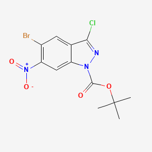 tert-Butyl 5-bromo-3-chloro-6-nitro-1H-indazole-1-carboxylate