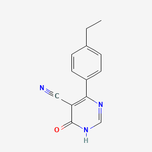 6-(4-Ethylphenyl)-4-oxo-1,4-dihydropyrimidine-5-carbonitrile