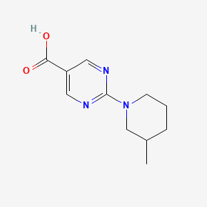 B1310322 2-(3-Methyl-piperidin-1-yl)-pyrimidine-5-carboxylic acid CAS No. 883543-69-9