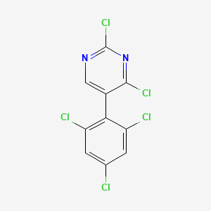 2,4-Dichloro-5-(2,4,6-trichlorophenyl)pyrimidine