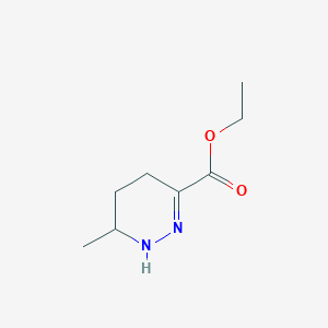 molecular formula C8H14N2O2 B13103227 Ethyl 6-methyl-1,4,5,6-tetrahydropyridazine-3-carboxylate 