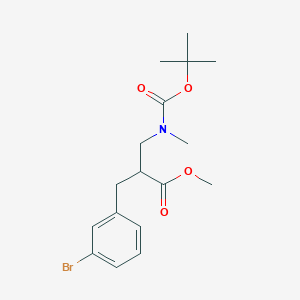 Methyl 2-(3-bromobenzyl)-3-((tert-butoxycarbonyl)(methyl)amino)propanoate