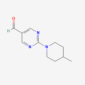 molecular formula C11H15N3O B1310324 2-(4-甲基哌啶-1-基)-嘧啶-5-甲醛 CAS No. 883543-62-2