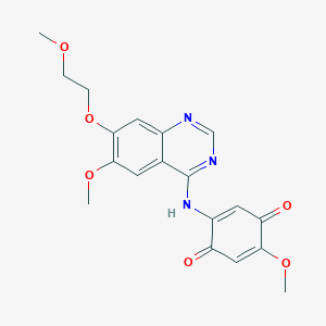 2-Methoxy-5-(6-methoxy-7-(2-methoxyethoxy)quinazolin-4-ylamino)cyclohexa-2,5-diene-1,4-dione