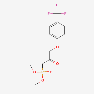 [2-Oxo-3-(4-trifluoromethylphenoxy)-propyl]-phosphonic acid dimethyl ester