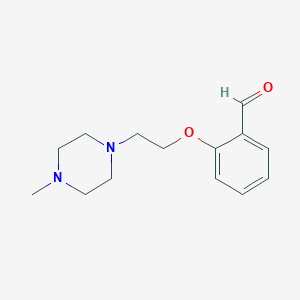 molecular formula C14H20N2O2 B1310327 2-[2-(4-甲基-哌嗪-1-基)-乙氧基]-苯甲醛 CAS No. 82625-37-4