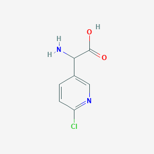 2-Amino-2-(6-chloropyridin-3-YL)acetic acid