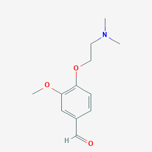 molecular formula C12H17NO3 B1310330 4-[2-(二甲基氨基)乙氧基]-3-甲氧基苯甲醛 CAS No. 55589-46-3