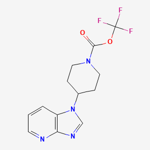 Trifluoromethyl 4-(1H-imidazo[4,5-b]pyridin-1-yl)piperidine-1-carboxylate