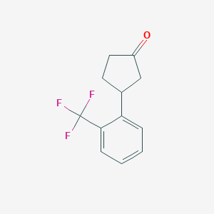 3-(2-(Trifluoromethyl)phenyl)cyclopentanone