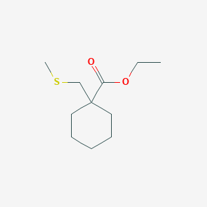 Ethyl 1-((methylthio)methyl)cyclohexanecarboxylate