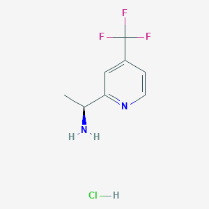 (1S)-1-[4-(trifluoromethyl)pyridin-2-yl]ethanamine;hydrochloride