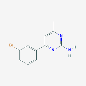 4-(3-Bromophenyl)-6-methylpyrimidin-2-amine