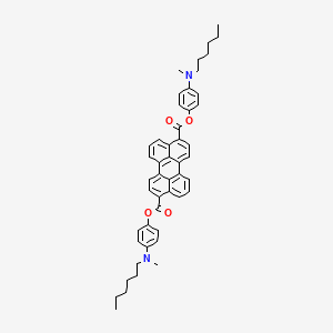 Bis(4-(hexyl(methyl)amino)phenyl) perylene-3,9-dicarboxylate