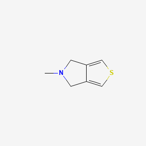 molecular formula C7H9NS B13103584 5-Methyl-5,6-dihydro-4H-thieno[3,4-c]pyrrole 