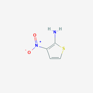 molecular formula C4H4N2O2S B13103592 3-Nitrothiophen-2-amine 