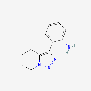 2-(4,5,6,7-Tetrahydro-[1,2,3]triazolo[1,5-A]pyridin-3-YL)aniline