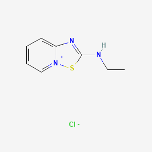 [1,2,4]Thiadiazolo[2,3-a]pyridin-4-ium, 2-(ethylamino)-, chloride