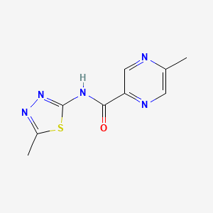 5-methyl-N-(5-methyl-1,3,4-thiadiazol-2-yl)pyrazine-2-carboxamide