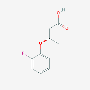 molecular formula C10H11FO3 B13103646 (S)-3-(2-Fluorophenoxy)butanoic acid 