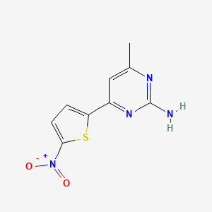 4-Methyl-6-(5-nitrothiophen-2-yl)pyrimidin-2-amine