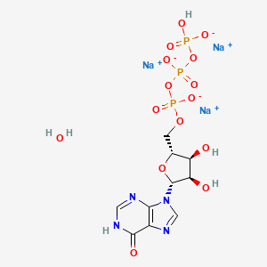 Sodium ((2R,3S,4R,5R)-3,4-dihydroxy-5-(6-hydroxy-9H-purin-9-yl)tetrahydrofuran-2-yl)methyl hydrogentriphosphate hydrate