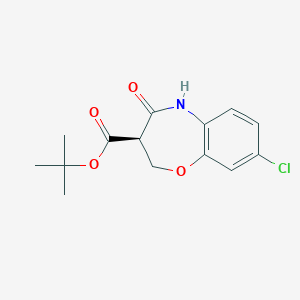 (R)-tert-Butyl 8-chloro-4-oxo-2,3,4,5-tetrahydrobenzo[b][1,4]oxazepine-3-carboxylate