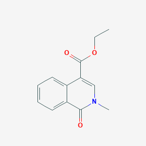 molecular formula C13H13NO3 B1310387 2-甲基-1-氧代-1,2-二氢异喹啉-4-甲酸乙酯 CAS No. 861542-86-1
