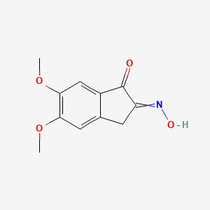 B1310394 2-(Hydroxyimino)-5,6-dimethoxy-2,3-dihydro-1H-inden-1-one CAS No. 2107-85-9