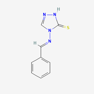B1310397 4-{[(1E)-phenylmethylene]amino}-4H-1,2,4-triazole-3-thiol CAS No. 40159-48-6
