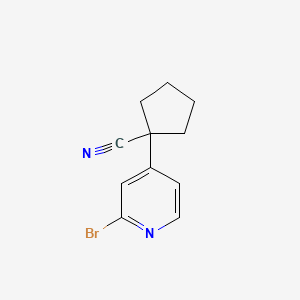 1-(2-Bromopyridin-4-yl)cyclopentanecarbonitrile