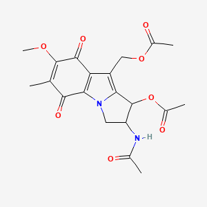 [2-(Acetylamino)-1-(acetyloxy)-7-methoxy-6-methyl-5,8-dioxo-2,3,5,8-tetrahydro-1h-pyrrolo[1,2-a]indol-9-yl]methyl acetate