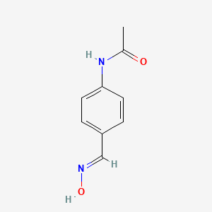 B1310400 N-{4-[(hydroxyimino)methyl]phenyl}acetamide CAS No. 5351-33-7