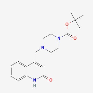 tert-Butyl 4-((2-oxo-1,2-dihydroquinolin-4-yl)methyl)piperazine-1-carboxylate