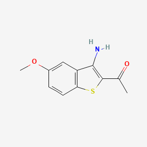 1-(3-Amino-5-methoxybenzo[B]thiophen-2-YL)ethanone