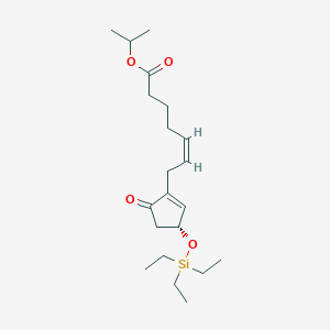 (R,Z)-isopropyl 7-(3-triethylsilyloxy-5-oxocyclopent-1-en-1-yl)hept-5-enoate