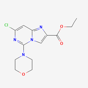 Ethyl 7-chloro-5-morpholinoimidazo[1,2-c]pyrimidine-2-carboxylate