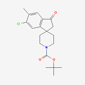 tert-Butyl 6-chloro-5-methyl-3-oxo-2,3-dihydrospiro[indene-1,4'-piperidine]-1'-carboxylate