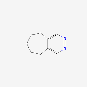 molecular formula C9H12N2 B13104103 6,7,8,9-Tetrahydro-5H-cyclohepta[d]pyridazine 