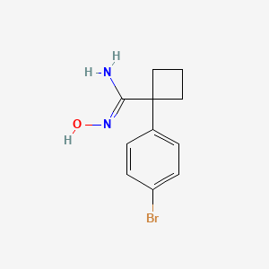 1-(4-Bromophenyl)-N'-hydroxycyclobutanecarboximidamide