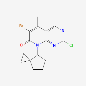 6-Bromo-2-chloro-5-methyl-8-(spiro[2.4]heptan-4-yl)pyrido[2,3-d]pyrimidin-7(8H)-one